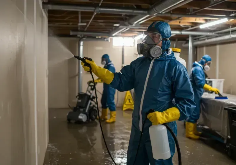 Basement Sanitization and Antimicrobial Treatment process in Tremont, NY